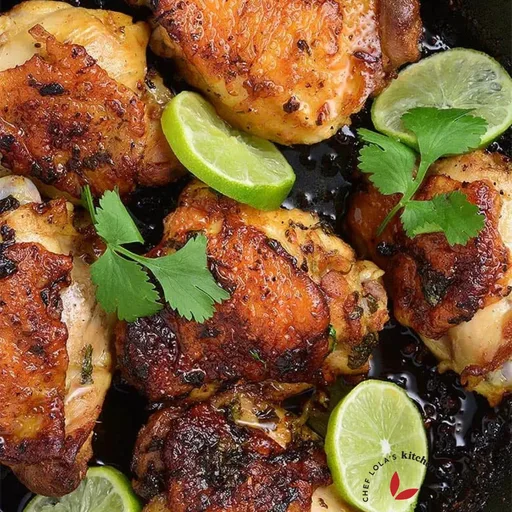 Pollo al cilantro y lima