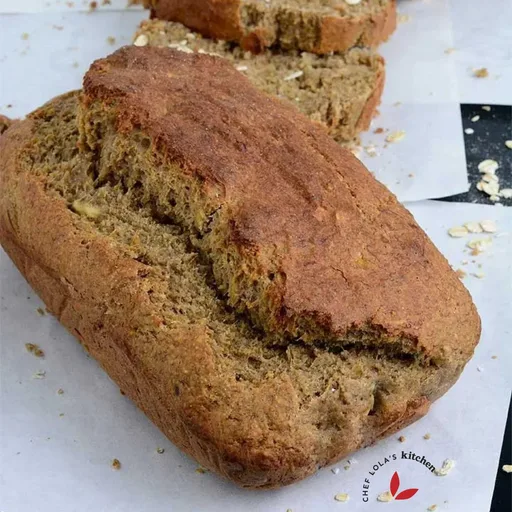 Pan de plátano y avena
