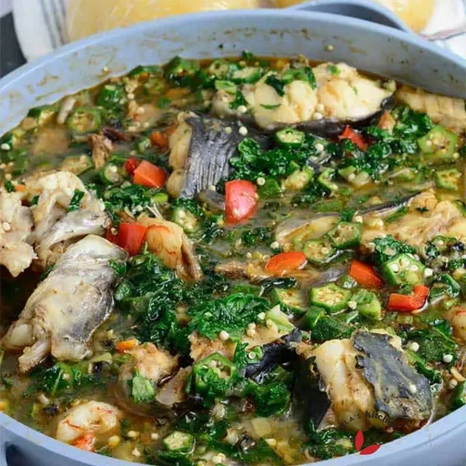 Okro pepper soup