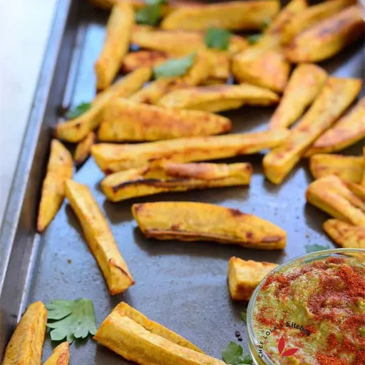 Patatas fritas de plátano macho