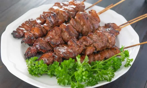 Brochetas de Barbacoa de Cerdo