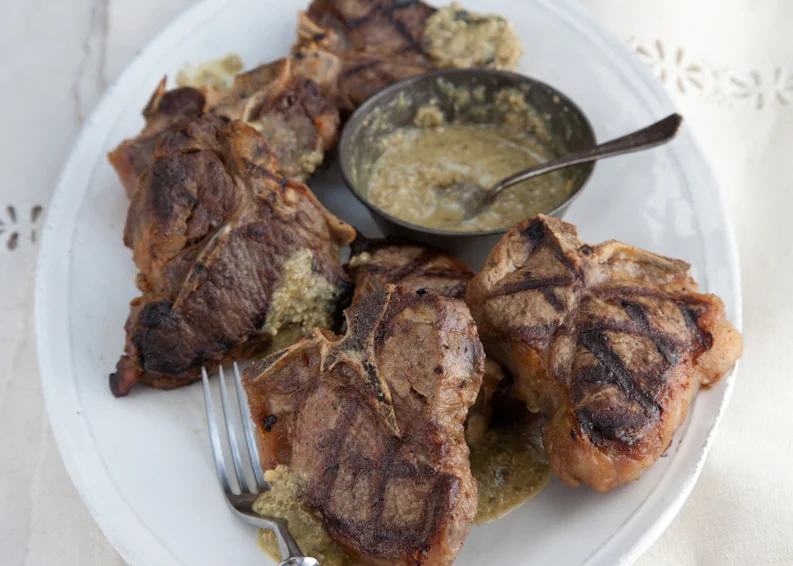 Lamb Chops in Green Pipián