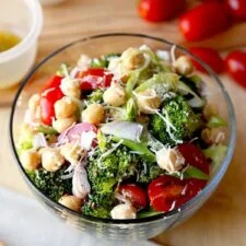 Warm Broccoli and Chickpea Salad