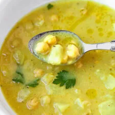 Chickpea and Turnip Lemon Soup