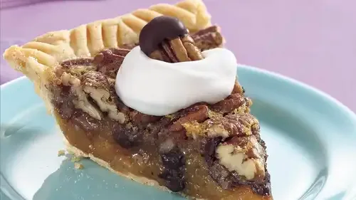 Tarta de chocolate y pacanas