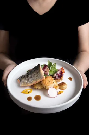 Filete de salmón de piel crujiente en Olla a Presión