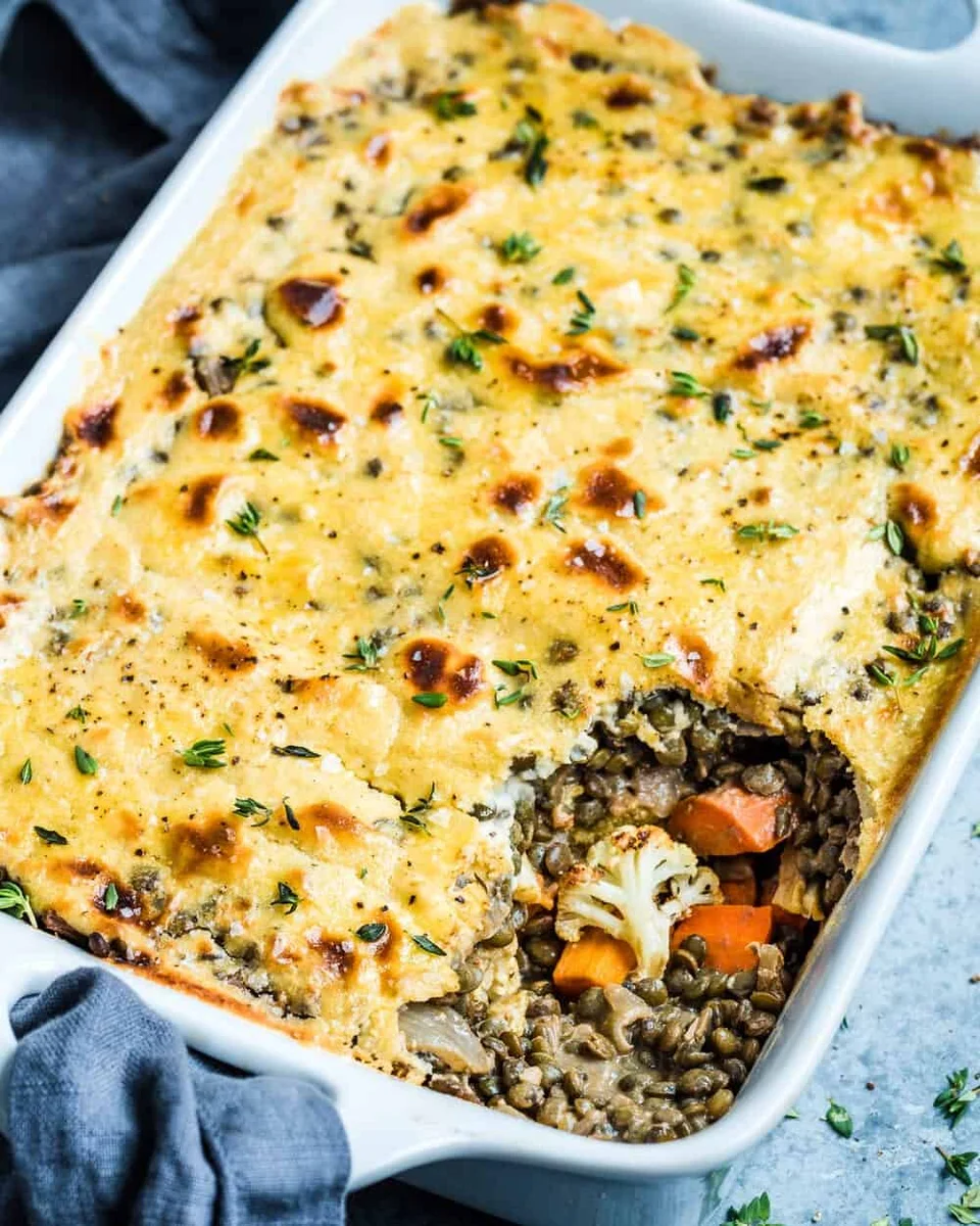 Creamy Lentil and Vegetable Bake (Vegan, Gluten-Free)