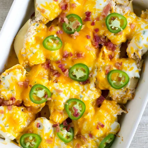 Chicken Jalapeno Popper Stuffed Shells