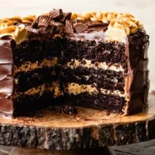 Tarta de Chocolate y Mantequilla de Cacahuete