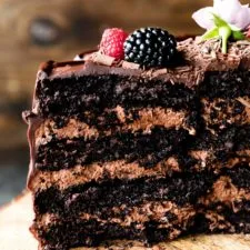 Tarta de Mousse de Chocolate Negro
