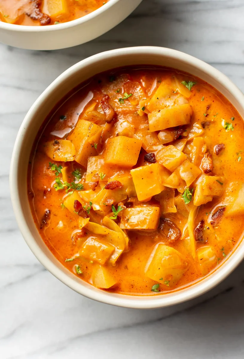 Cabbage Soup with Bacon and Potatoes