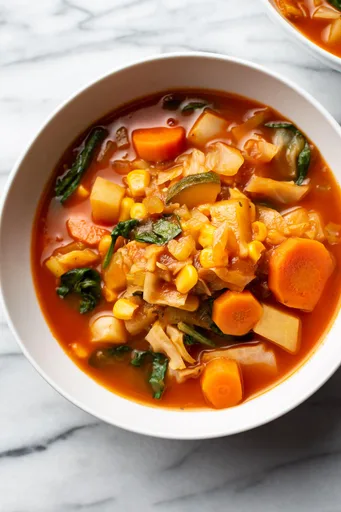 Vegetable Soup with Cabbage