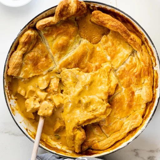 Curried chicken pot pie
