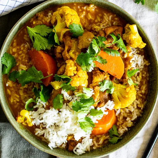 Instant Pot Braised Coconut Chicken