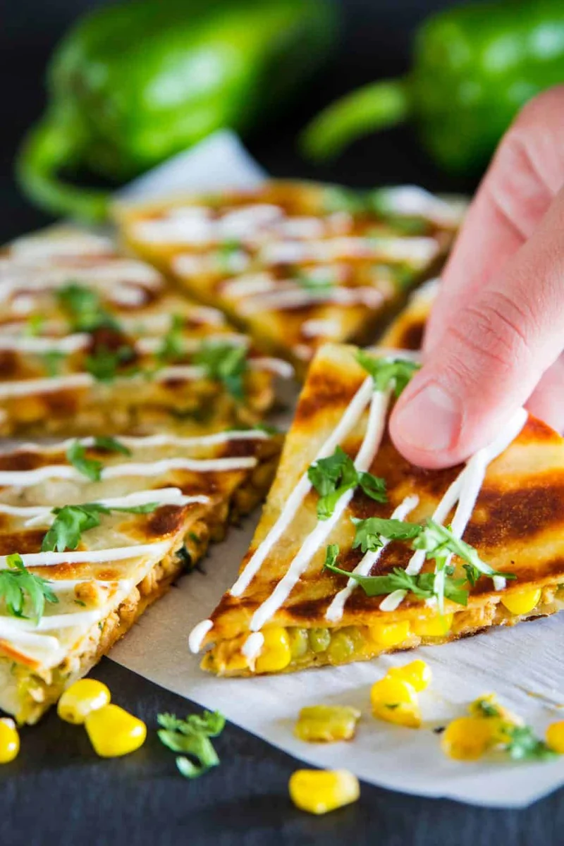 Receta de quesadillas de pollo fáciles