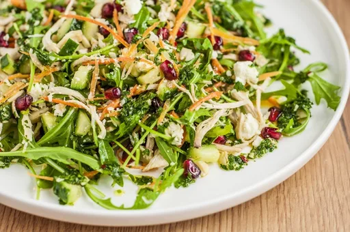 Moroccan Chicken Salad with Chimichurri Dressing