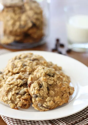 Galletas de avena, pasas y nueces
