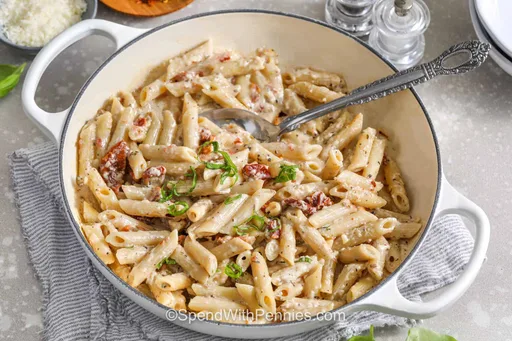 Pasta con tomates secos