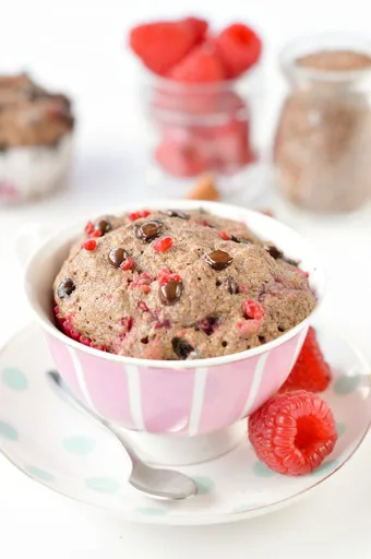 Muffin de linaza en taza