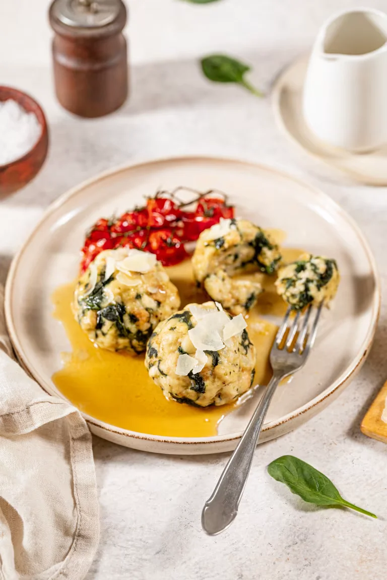 Spinat Käse Knödel
