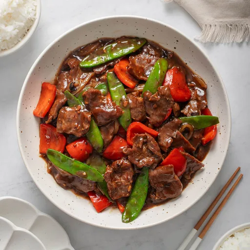 Pork in Black Bean Sauce