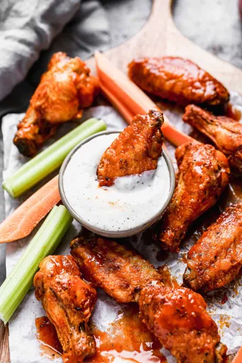 Alitas de pollo en freidora de aire