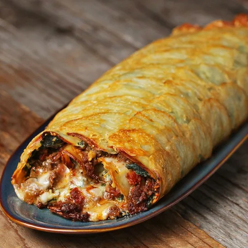 Receta de rollo de patata gratinada por Tasty