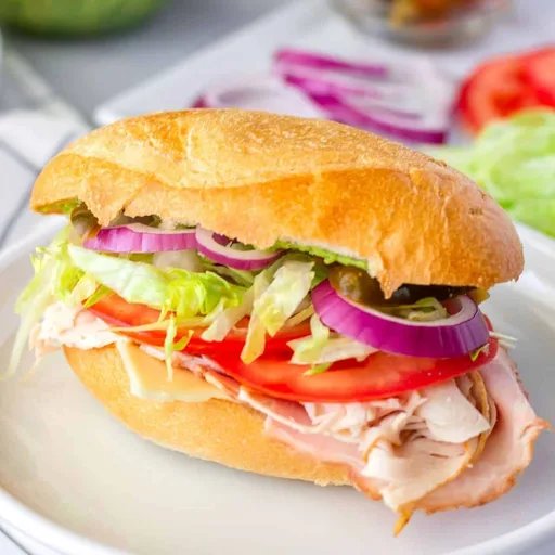 Lonche de jamón: sándwich mexicano