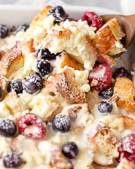 Sweet Croissant Breakfast Casserole