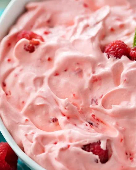 Raspberry Fluff Jello Salad