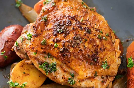 Pollo a la harissa en olla de cocción lenta