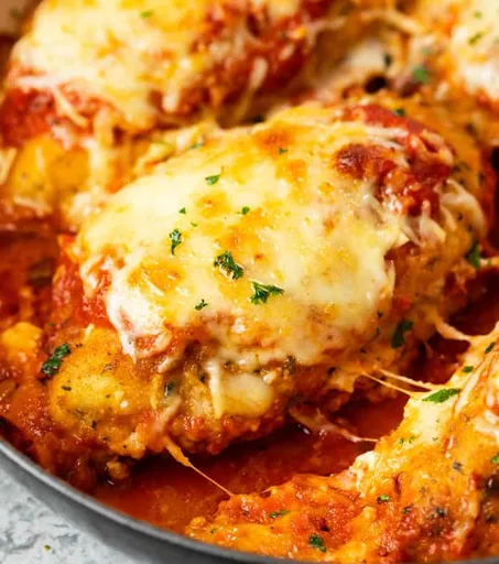 Pollo a la Parmesana Relleno de Queso