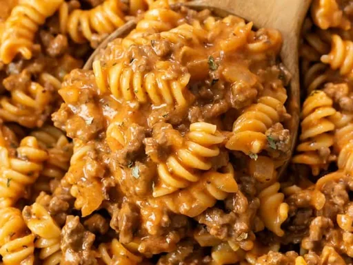 Carne picada con Pasta y Verduras