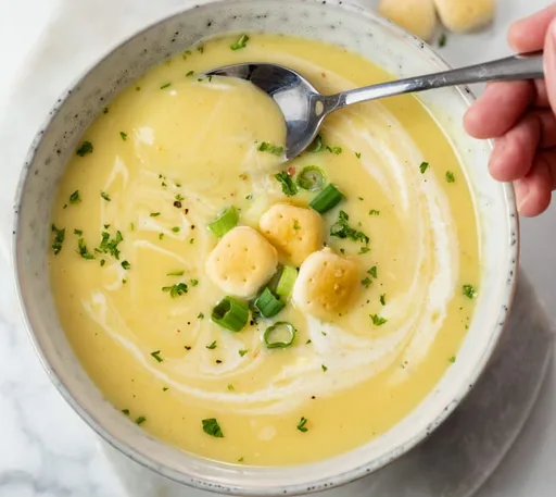 Sopa de patata y puerro