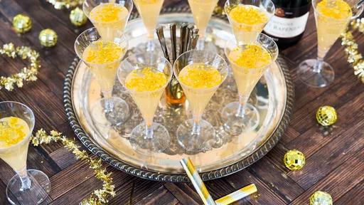Easy New Year's Eve Champagne Jell-O Shots Recipe