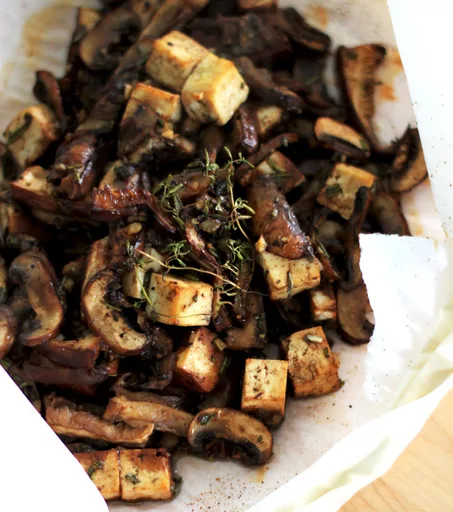 Mushrooms & Tofu En Papillote