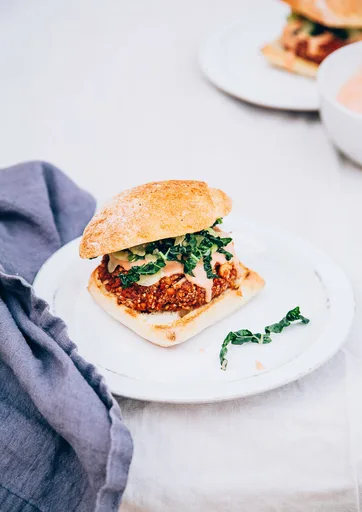 Bloody Mary Quinoa Veggie Burgers
