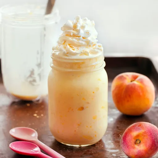 Healthy Peach Milkshake