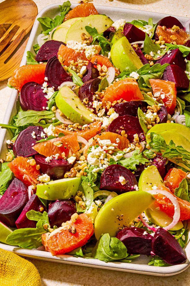 Beet Salad with Orange, Arugula, and Feta