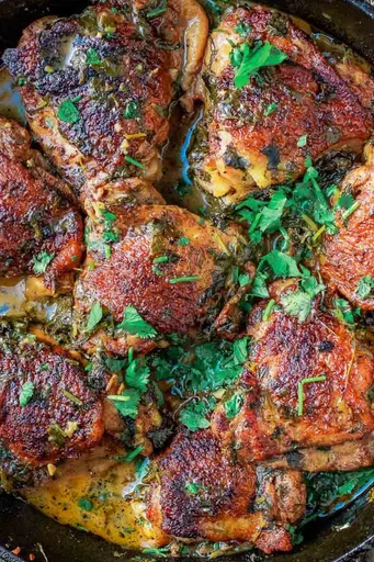 Pollo al cilantro y lima