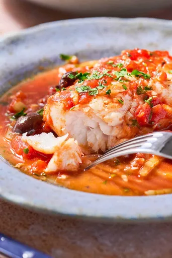 Pescado a la provenzal en 30 minutos
