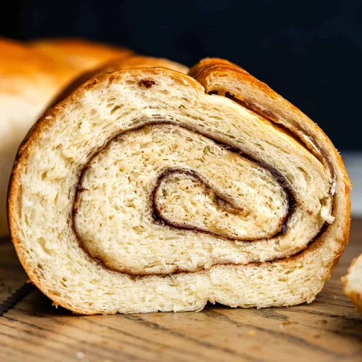Pan de canela en espiral