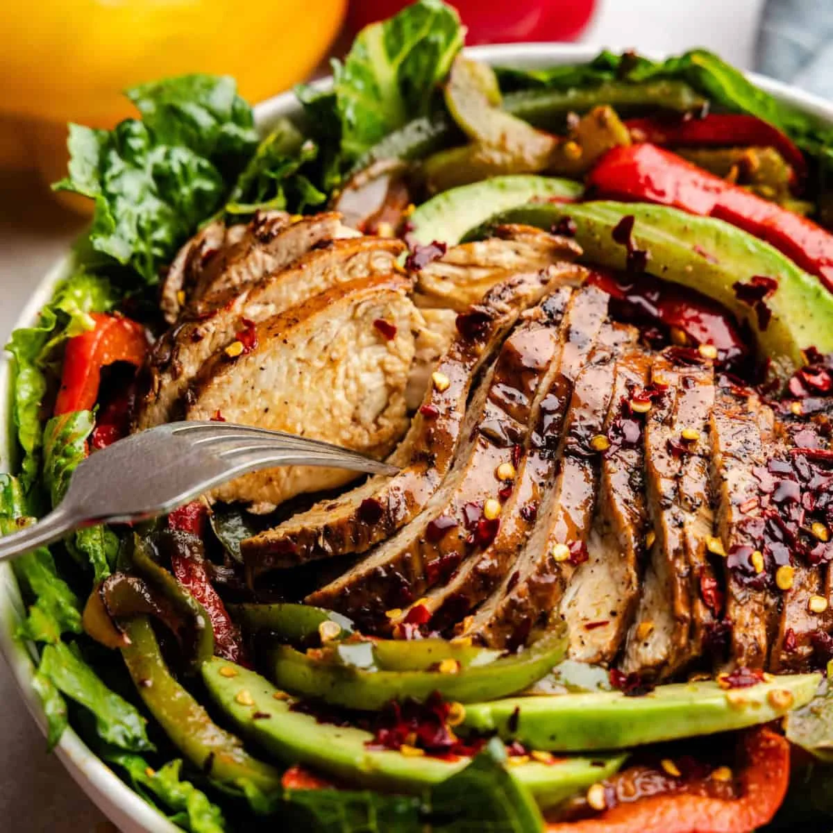 Ensalada de Fajitas de Pollo