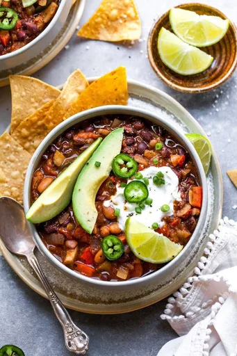 Chili vegetariano consistente