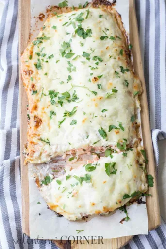 Cheesy Ranch Baked Salmon Recipe