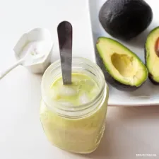 Traditional Vietnamese Avocado Shake without a Blender