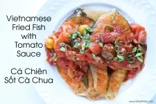 Pescado Frito Vietnamita con Salsa de Tomate (Ca Chien Sot Ca Chua)