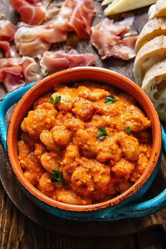 Spanish Butter Beans in Romesco Sauce