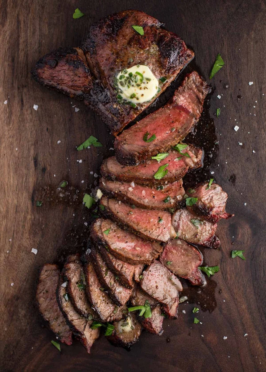 Grilled Sirloin Steak Recipe with Herb Compound Butter