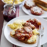 Baked Tomatoes with Parmesan Cheese & Fresh Herbs